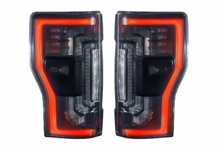 2017-2023 Ford Super Duty Red/Smoked LED Tail Lights - Fits all models LED headlight kit AutoLEDTech Oracle Lighting Trendz Flow Series RGBHaloKits OneUpLighting Morimoto