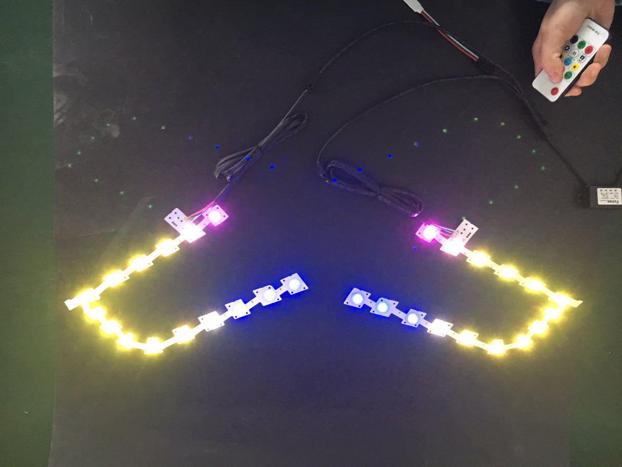 2011-2023 Chrysler 300 C SRT RGBW Color-Chasing LED DRL Boards LED headlight kit AutoLEDTech Oracle Lighting Trendz Flow Series RGBHaloKits OneUpLighting Morimoto