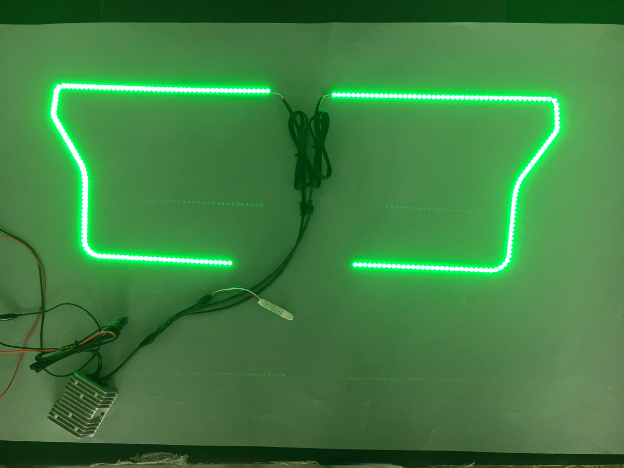 2016-2020 Ford Raptor RGBW Color-Chasing LED Halo DRL Kit LED headlight kit AutoLEDTech Oracle Lighting Trendz Flow Series RGBHaloKits OneUpLighting Morimoto