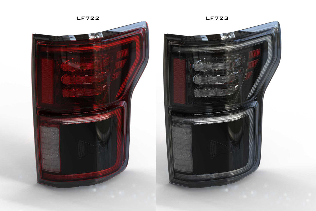 2015-2020 Ford F-150 & Raptor Red/Smoked Full LED Tail Lights - Fits all models LED headlight kit AutoLEDTech Oracle Lighting Trendz Flow Series RGBHaloKits OneUpLighting Morimoto