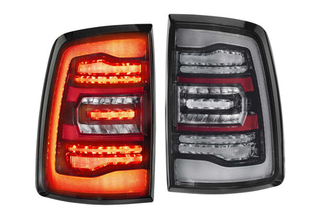 2009-2018 Dodge Ram Red/Smoked LED Tail Lights - Fits all models LED headlight kit AutoLEDTech Oracle Lighting Trendz Flow Series RGBHaloKits OneUpLighting Morimoto