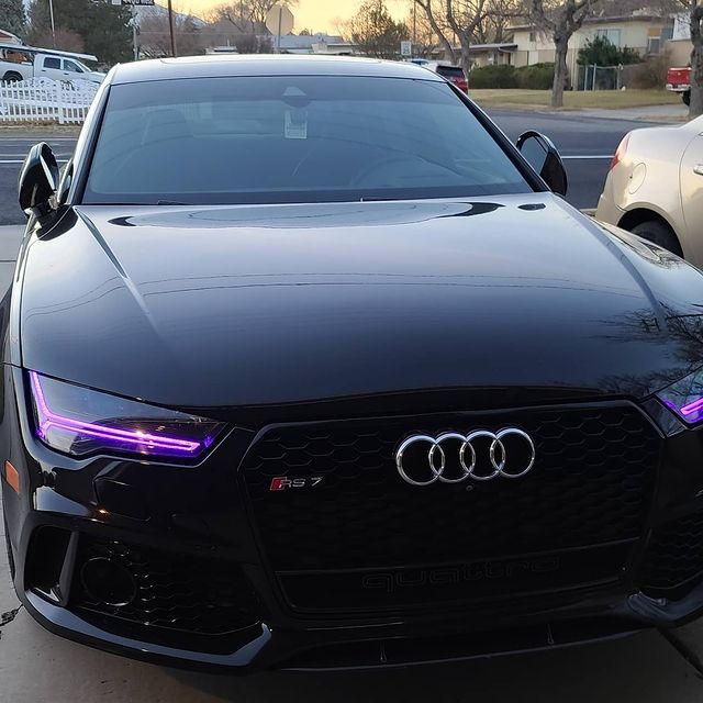 2016-2018 Audi A6/S6/RS6 RGBW Color-Chasing LED DRL Tube Kit LED headlight kit AutoLEDTech Oracle Lighting Trendz Flow Series RGBHaloKits OneUpLighting Morimoto