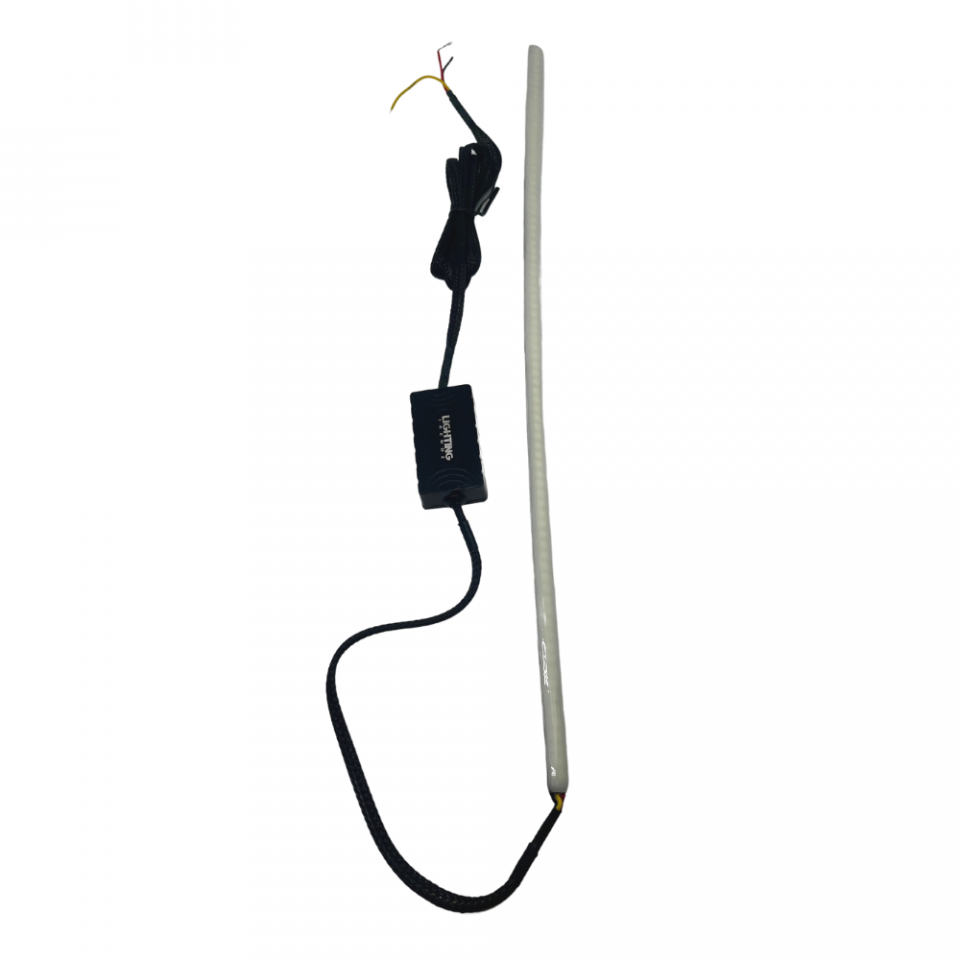 16" Flexible Sequential Switchback White Amber LED Strips LED headlight kit AutoLEDTech Oracle Lighting Trendz Flow Series RGBHaloKits OneUpLighting Morimoto