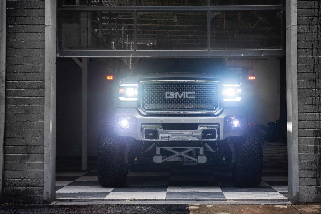 2007-2014 GMC Yukon LED DRL Projector Replacement Headlights LED headlight kit AutoLEDTech Oracle Lighting Trendz Flow Series RGBHaloKits OneUpLighting Morimoto