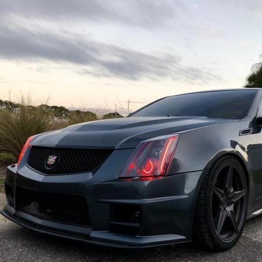 2008-2015 Cadillac CTS & CTS-V RGBW Color-Chasing LED Halo DRL Headlights LED headlight kit AutoLEDTech Oracle Lighting Trendz Flow Series RGBHaloKits OneUpLighting Morimoto