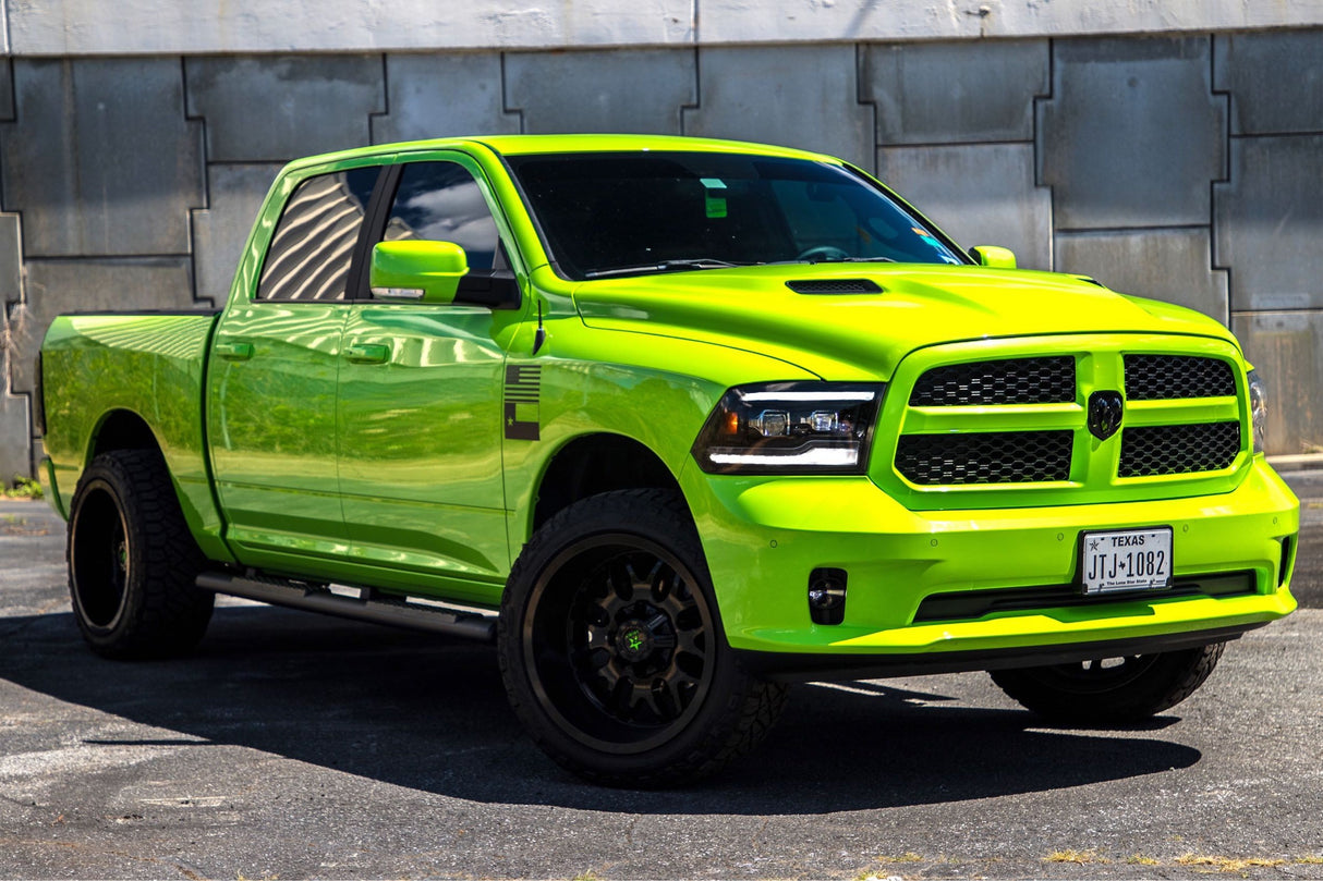 2009-2018 Dodge Ram 1500 2500 HD LED DRL Projector Headlight Assemblies LED headlight kit AutoLEDTech Oracle Lighting Trendz Flow Series RGBHaloKits OneUpLighting Morimoto