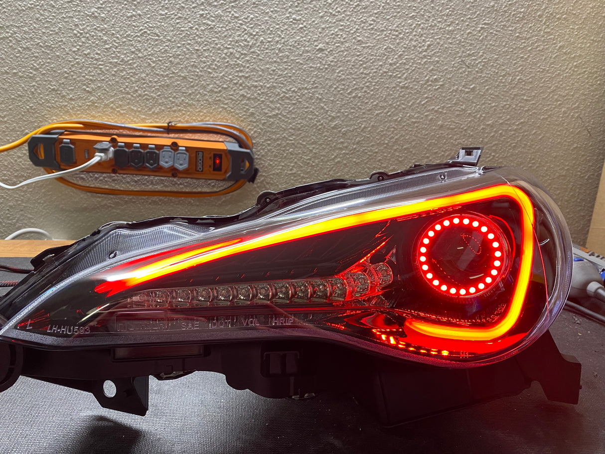 2012-2017 Scion FR-S RGBW Color-Chasing Spec-D LED Halo DRL Headlights LED headlight kit AutoLEDTech Oracle Lighting Trendz Flow Series RGBHaloKits OneUpLighting Morimoto