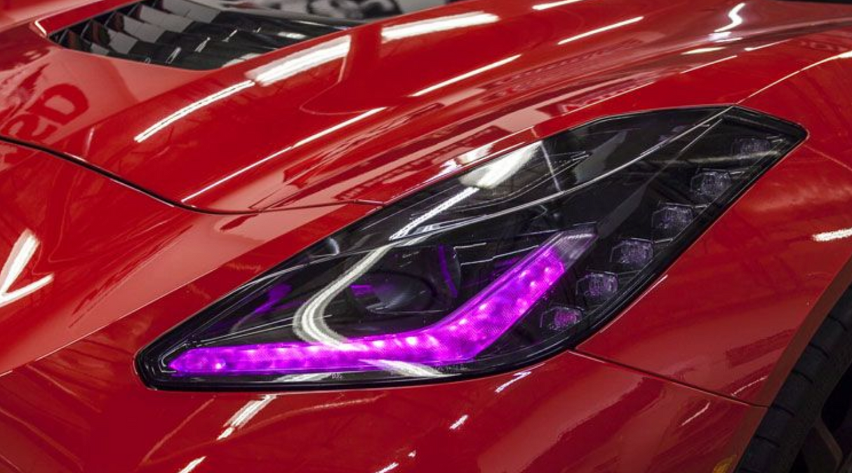 2014-2019 Chevrolet C7 Corvette RGBW +A LED DRL Boards LED headlight kit AutoLEDTech Oracle Lighting Trendz Flow Series RGBHaloKits OneUpLighting Morimoto