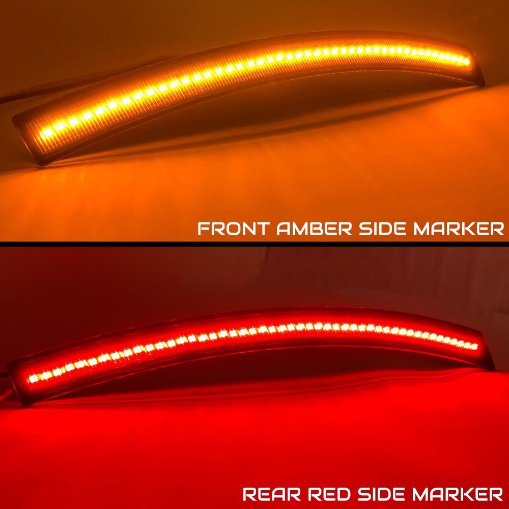 2014-2019 Chevrolet C7 Corvette Clear or Smoked LED Side Markers Rear Marker Lights LED headlight kit AutoLEDTech Oracle Lighting Trendz Flow Series RGBHaloKits OneUpLighting Morimoto