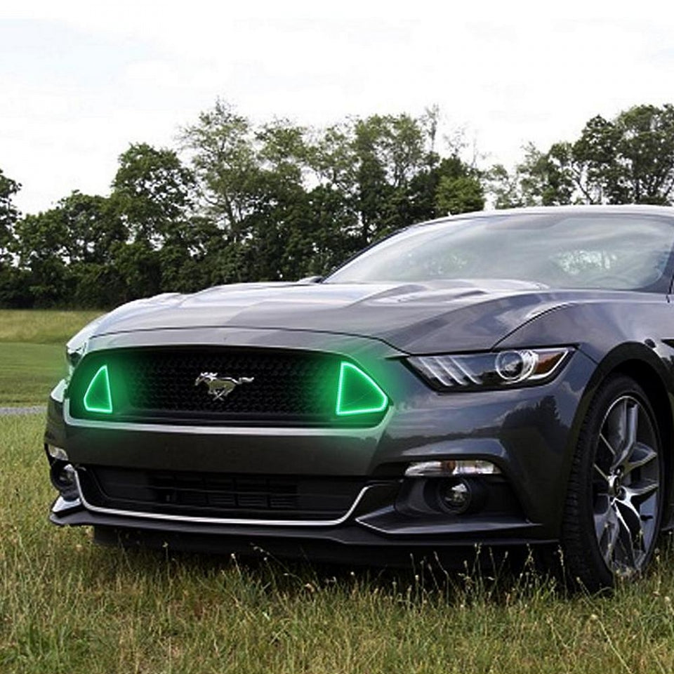 2015-2017 Ford Mustang GT RGBW Flow Series LED Exterior Grill Lights - AutoLEDTech.com