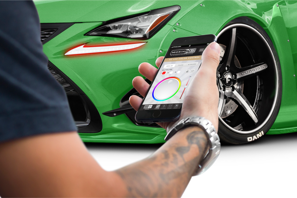 2015-2018 Lexus RC 300 350 F RGBW Color-Chasing LED DRL Boards LED headlight kit AutoLEDTech Oracle Lighting Trendz Flow Series RGBHaloKits OneUpLighting Morimoto