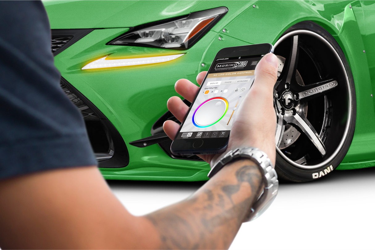 2015-2018 Lexus RC 300 350 F RGBW Color-Chasing LED DRL Boards LED headlight kit AutoLEDTech Oracle Lighting Trendz Flow Series RGBHaloKits OneUpLighting Morimoto