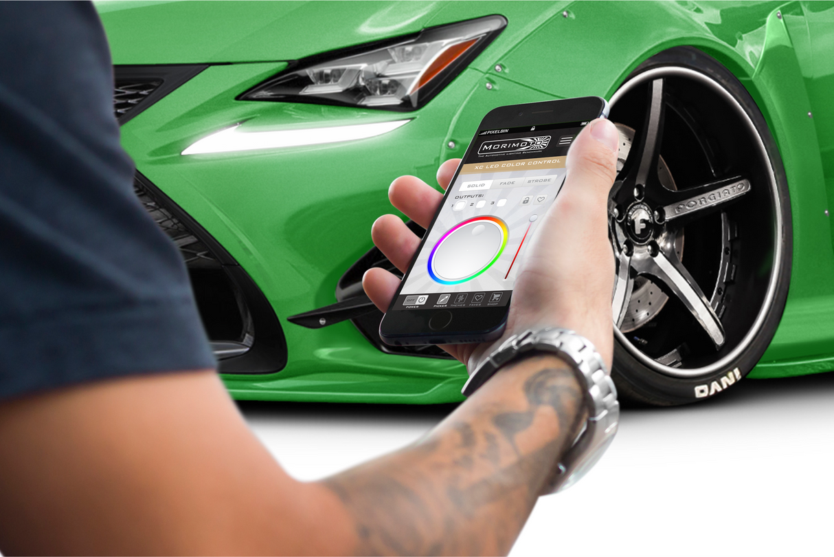 2015-2018 Lexus RC 300 350 F RGBW Color-Chasing LED DRL Boards LED headlight kit AutoLEDTech Oracle Lighting Trendz Flow Series RGBHaloKits OneUpLighting Morimoto