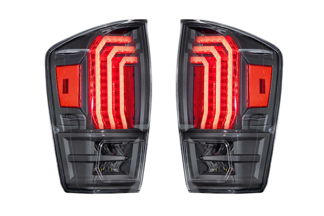 2016-2024 Toyota Tacoma Red/Smoked LED Tail Lights - Fits all models - AutoLEDTech.com