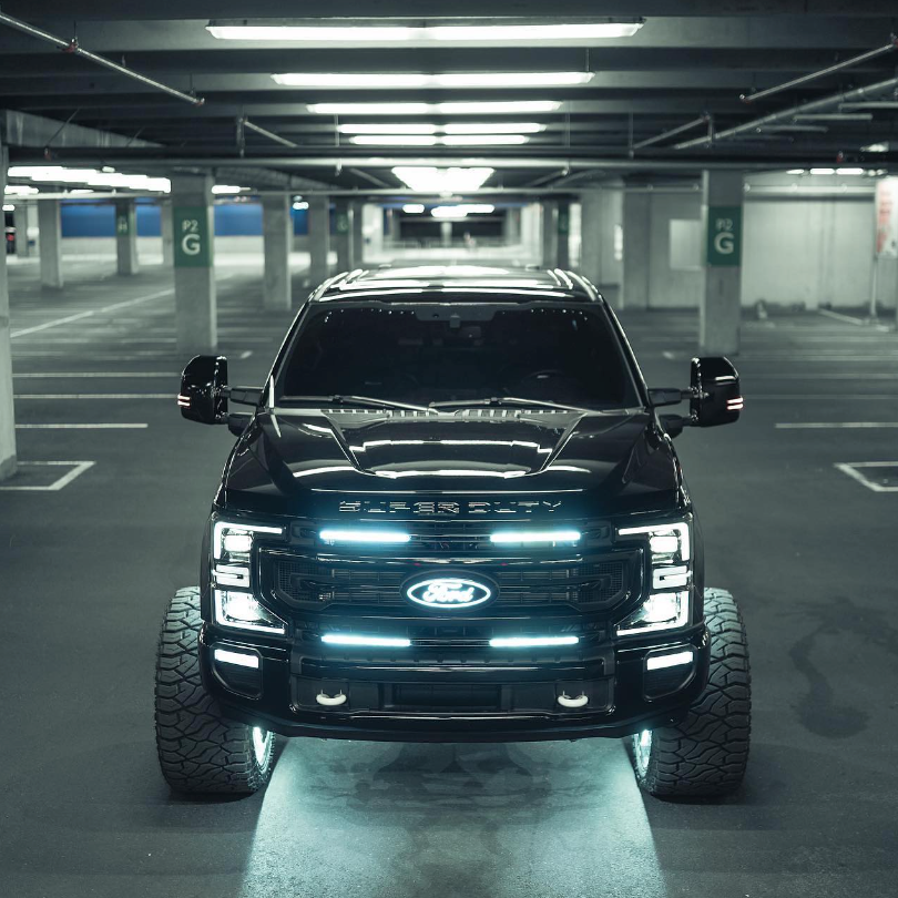 2017-2022 Ford Super Duty F250 ANIMATED SWITCHBACK LED Grill Accent Lights Kit - AutoLEDTech.com