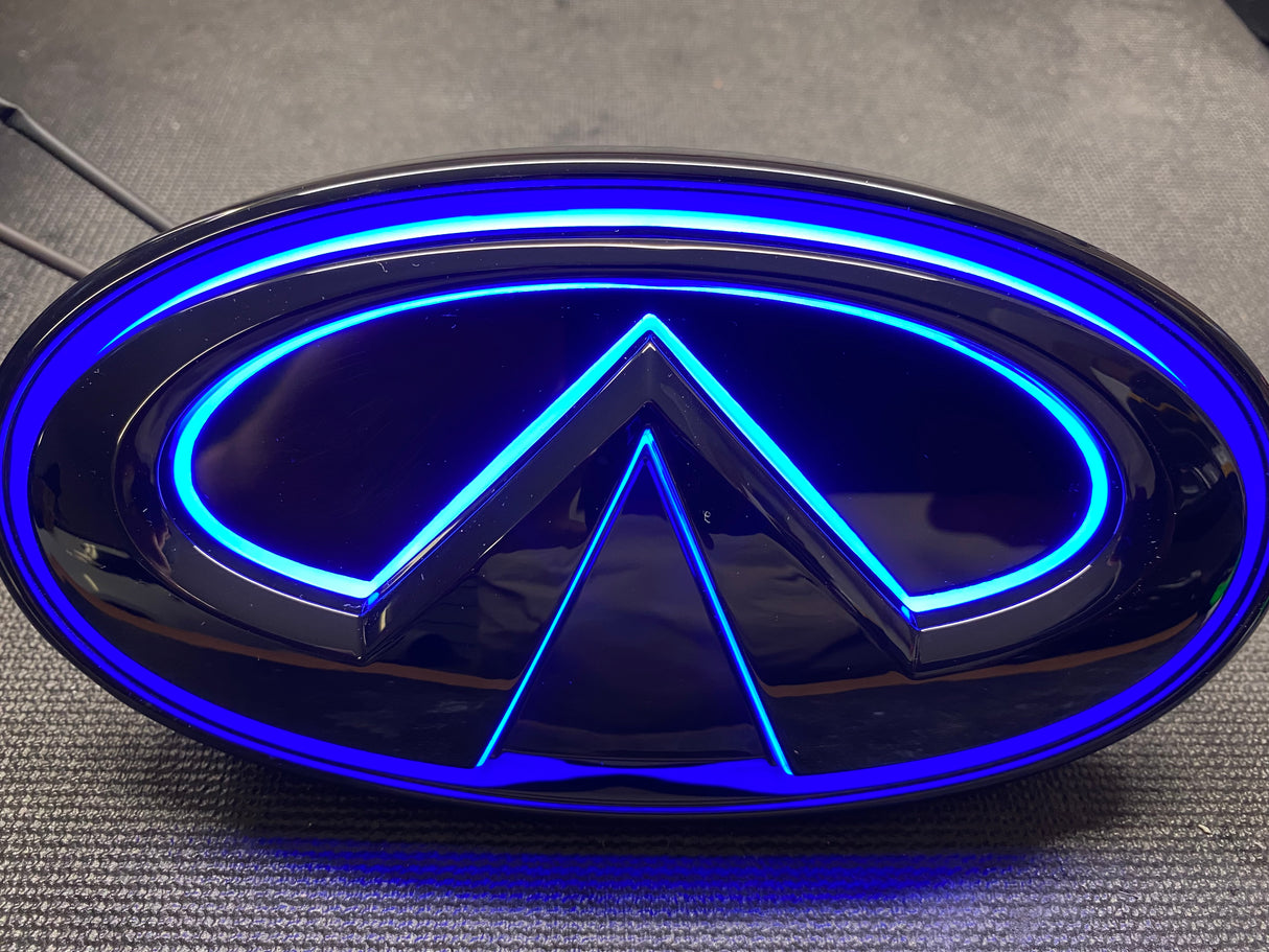 2014-2023 Infiniti Q50 Q60 Q70 Color Changing RGB LED Badge Grill Emblem Logo LED headlight kit AutoLEDTech Oracle Lighting Trendz Flow Series RGBHaloKits OneUpLighting Morimoto