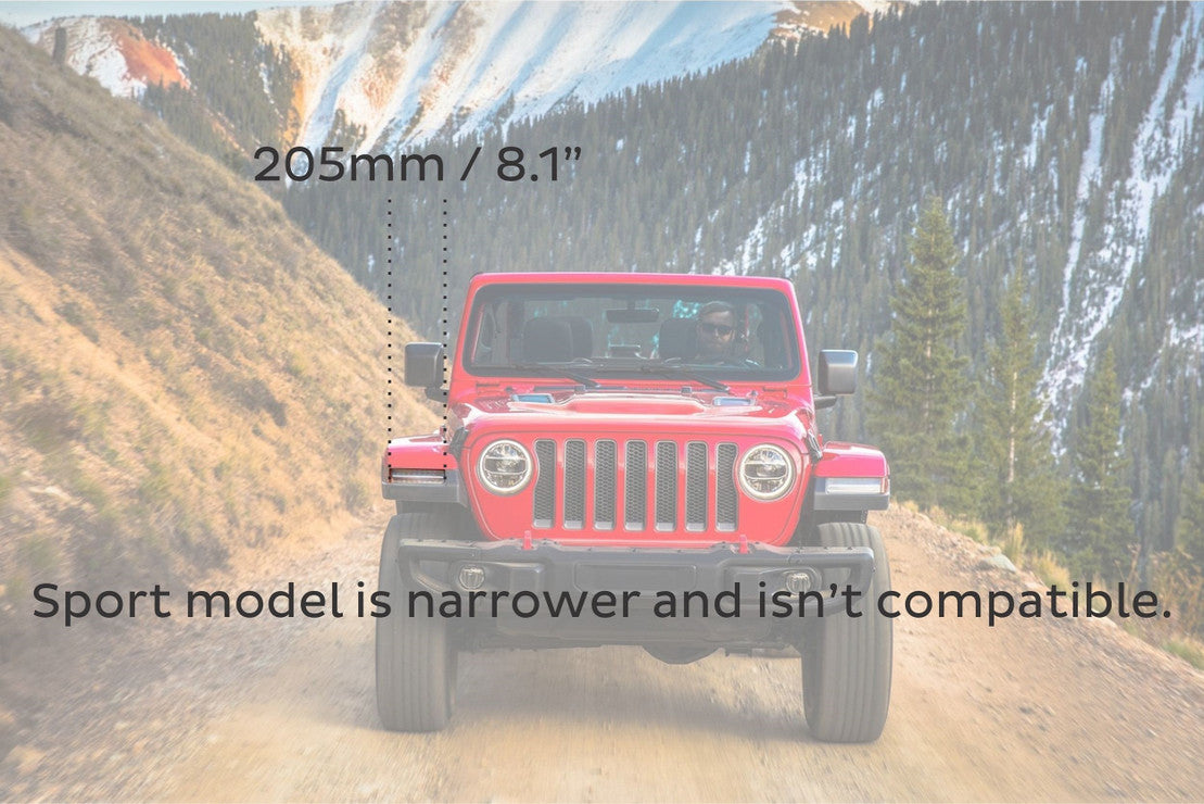 2018-2023+ Jeep Wrangler/Gladiator JL JT Bi-LED Super7 Projector Replacement Headlights - Fits all models LED headlight kit AutoLEDTech Oracle Lighting Trendz Flow Series RGBHaloKits OneUpLighting Morimoto