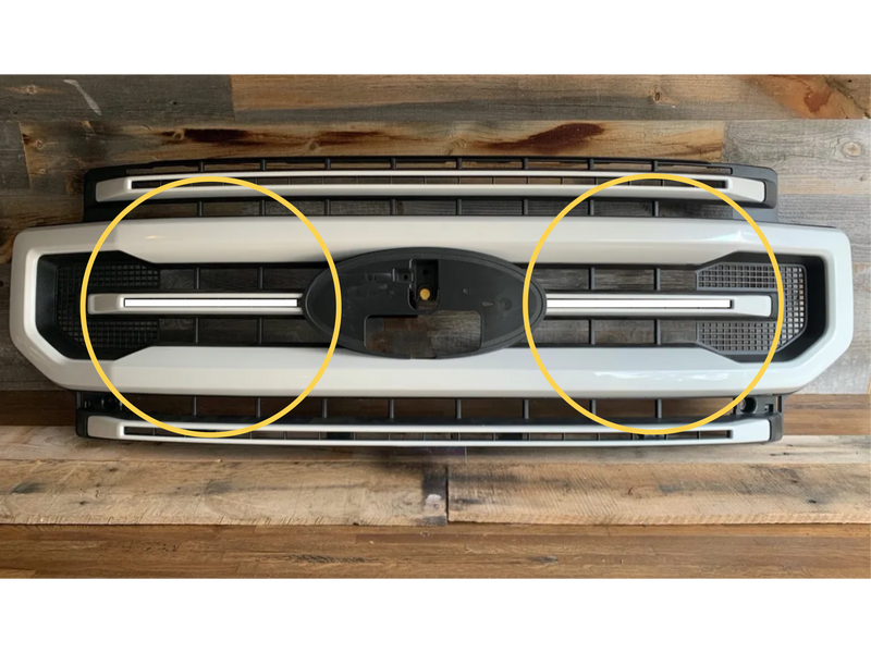 2020-2022 Ford Super Duty F250 Scanning LED Center Grill Accent Lights Kit - AutoLEDTech.com
