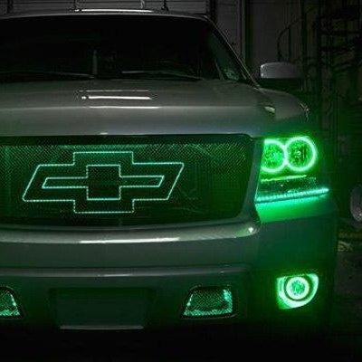2007-2014 Chevrolet Suburban RGBW Color-Chasing LED Halo Kit LED headlight kit AutoLEDTech Oracle Lighting Trendz Flow Series RGBHaloKits OneUpLighting Morimoto