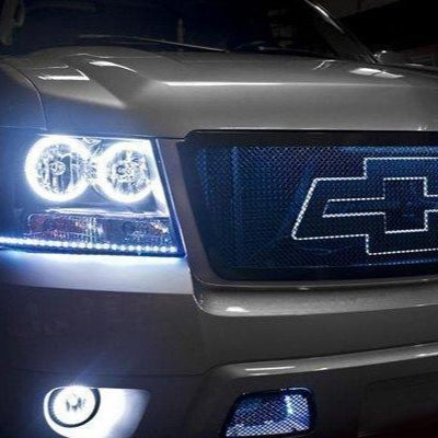 2007-2014 Chevrolet Suburban RGBW Color-Chasing LED Halo Kit LED headlight kit AutoLEDTech Oracle Lighting Trendz Flow Series RGBHaloKits OneUpLighting Morimoto