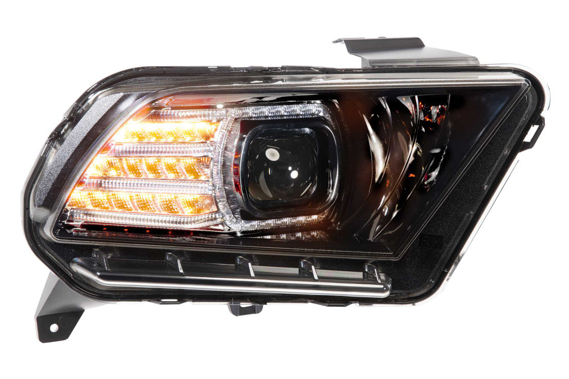 2010-2014 Ford Mustang LED DRL Projector Replacement Headlights LED headlight kit AutoLEDTech Oracle Lighting Trendz Flow Series RGBHaloKits OneUpLighting Morimoto