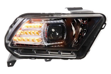 2010-2014 Ford Mustang LED DRL Projector Replacement Headlights LED headlight kit AutoLEDTech Oracle Lighting Trendz Flow Series RGBHaloKits OneUpLighting Morimoto