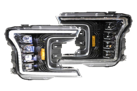 2018-2020 Ford F150 WHITE LED DRL Projector Headlights LED headlight kit AutoLEDTech Oracle Lighting Trendz Flow Series RGBHaloKits OneUpLighting Morimoto