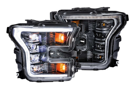 2015-2017 Ford F150 LED DRL Projector Headlights LED headlight kit AutoLEDTech Oracle Lighting Trendz Flow Series RGBHaloKits OneUpLighting Morimoto