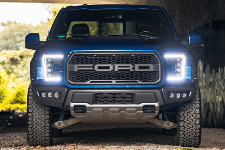 2015-2017 Ford F150 LED DRL Projector Headlights LED headlight kit AutoLEDTech Oracle Lighting Trendz Flow Series RGBHaloKits OneUpLighting Morimoto