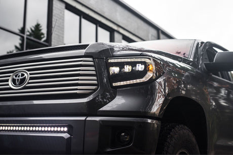 2014-2021 Toyota Tundra LED DRL Projector Replacement Headlights V2 LED headlight kit AutoLEDTech Oracle Lighting Trendz Flow Series RGBHaloKits OneUpLighting Morimoto
