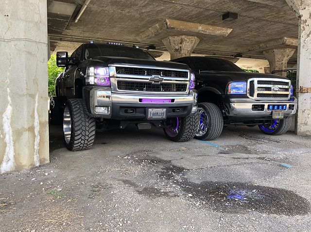 2007-2013 Chevrolet Silverado RGBW Color-Chasing LED Halo Kit LED headlight kit AutoLEDTech Oracle Lighting Trendz Flow Series RGBHaloKits OneUpLighting Morimoto