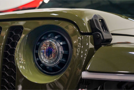 2018-2023+ Jeep Wrangler/Gladiator JL JT Bi-LED Super7 Projector Replacement Headlights - Fits all models LED headlight kit AutoLEDTech Oracle Lighting Trendz Flow Series RGBHaloKits OneUpLighting Morimoto