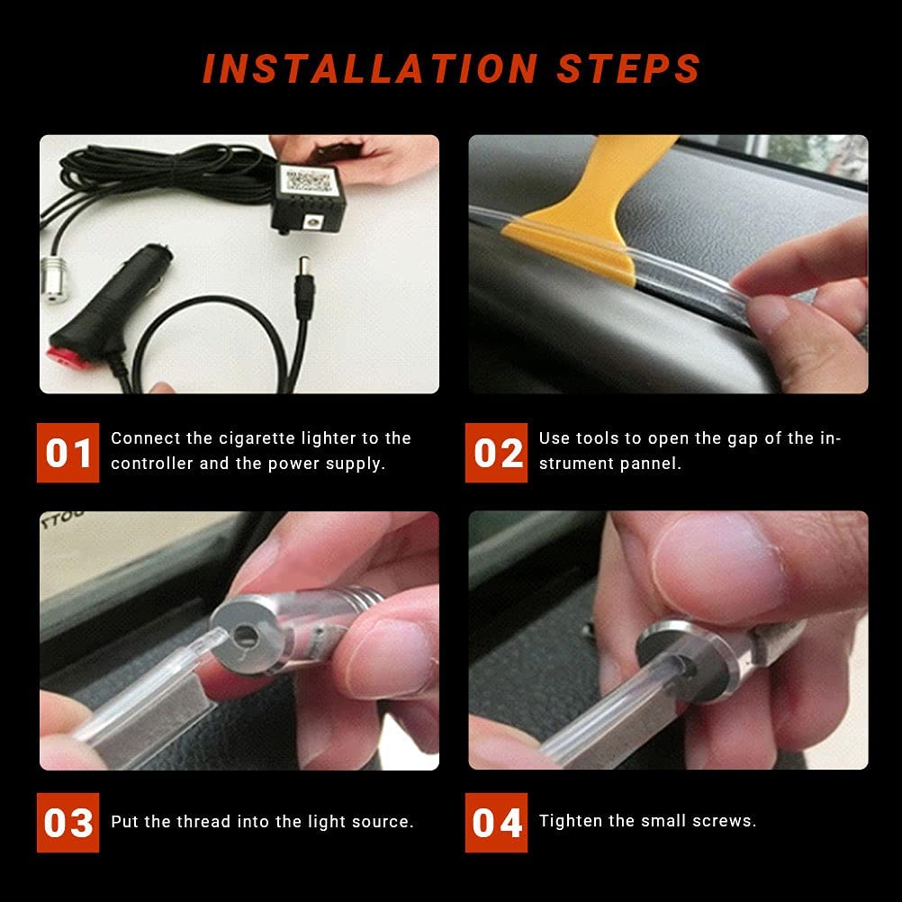 RGB LED Color-Changing Interior Dash Trim Lighting Tube Kit LED headlight kit AutoLEDTech Oracle Lighting Trendz Flow Series RGBHaloKits OneUpLighting Morimoto