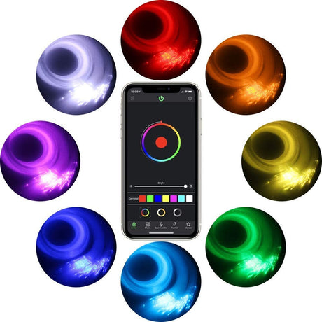 RGBW Color-Changing LED Galaxy Starlight Headliner Roof 10W Kit (450 | 550 Stars) LED headlight kit AutoLEDTech Oracle Lighting Trendz Flow Series RGBHaloKits OneUpLighting Morimoto
