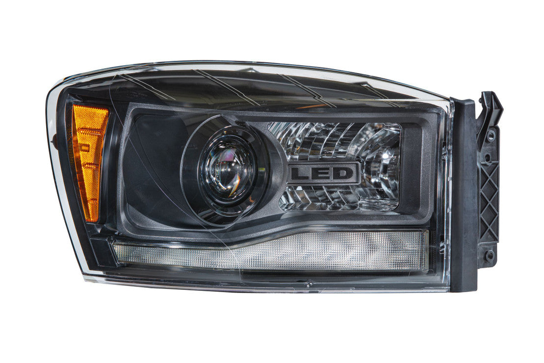 2006-2008 Dodge Ram LED DRL Projector Headlights - 2013+ Replica Design LED headlight kit AutoLEDTech Oracle Lighting Trendz Flow Series RGBHaloKits OneUpLighting Morimoto