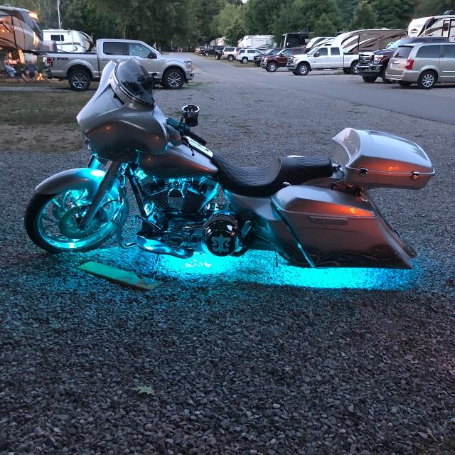 Motorcycle Cruiser Color-Chasing RGB LED Underbody 13-Piece Lighting Kit (Flow Series) LED headlight kit AutoLEDTech Oracle Lighting Trendz Flow Series RGBHaloKits OneUpLighting Morimoto