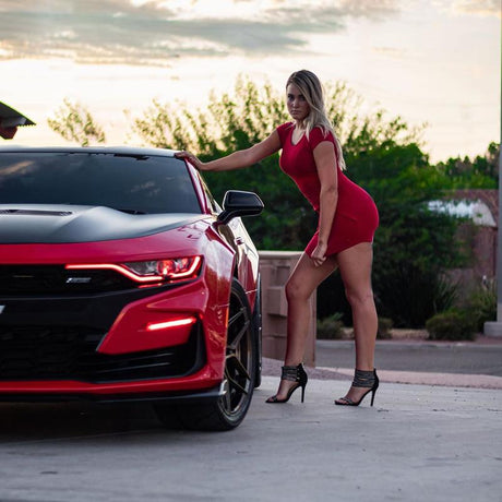 2019-2023 Chevrolet Camaro LT RS SS RGBW LED DRL Prebuilt Headlights & Fog Lights (Color-Changing) LED headlight kit AutoLEDTech Oracle Lighting Trendz Flow Series RGBHaloKits OneUpLighting Morimoto