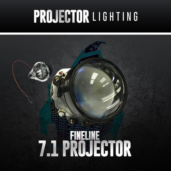 H1 7.1 Projector Housings LED headlight kit AutoLEDTech Oracle Lighting Trendz Flow Series RGBHaloKits OneUpLighting Morimoto