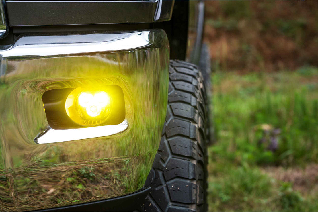 2010-2018 Dodge Ram HD 2500 3500 4Banger LED Fog Light Pod Assemblies LED headlight kit AutoLEDTech Oracle Lighting Trendz Flow Series RGBHaloKits OneUpLighting Morimoto