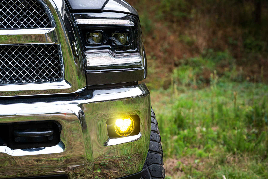 2010-2018 Dodge Ram HD 2500 3500 4Banger LED Fog Light Pod Assemblies LED headlight kit AutoLEDTech Oracle Lighting Trendz Flow Series RGBHaloKits OneUpLighting Morimoto