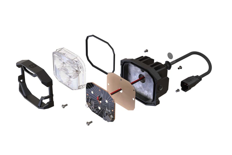 2020-2022 Ford Super Duty F-250/F-350 LED DRL Projector Replacement Headlights (Hybrid) LED headlight kit AutoLEDTech Oracle Lighting Trendz Flow Series RGBHaloKits OneUpLighting Morimoto