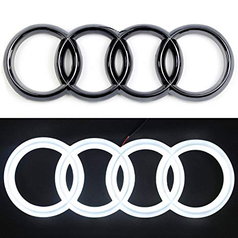 Audi Rings RGBW Color-Changing LED Emblem Logo Badge (Flow Series) LED headlight kit AutoLEDTech Oracle Lighting Trendz Flow Series RGBHaloKits OneUpLighting Morimoto