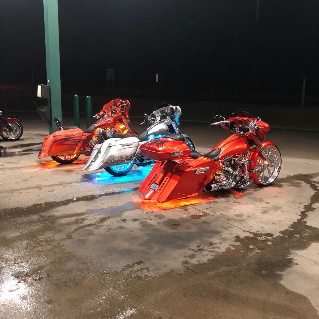 Motorcycle Cruiser Color-Chasing RGB LED Underbody 13-Piece Lighting Kit (Flow Series) LED headlight kit AutoLEDTech Oracle Lighting Trendz Flow Series RGBHaloKits OneUpLighting Morimoto