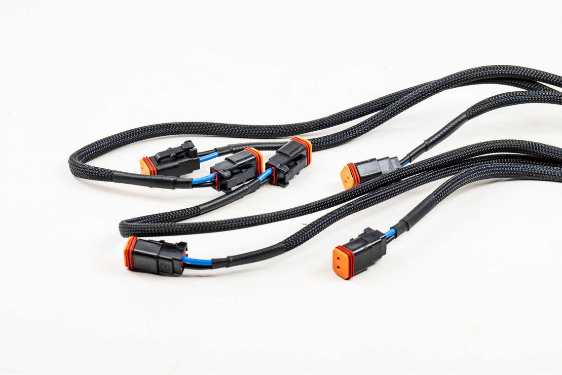 6 Output Power Harness For 4Banger LED Pods and Fog Light Kits LED headlight kit AutoLEDTech Oracle Lighting Trendz Flow Series RGBHaloKits OneUpLighting Morimoto
