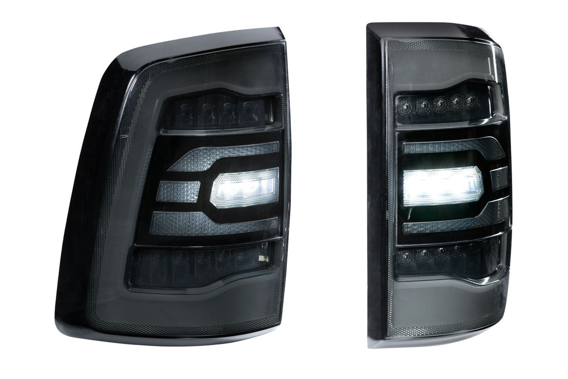 2009-2018 Dodge Ram 1500 2500 HD LED DRL Tri-Beam Projector Facelift Headlights LED headlight kit AutoLEDTech Oracle Lighting Trendz Flow Series RGBHaloKits OneUpLighting Morimoto