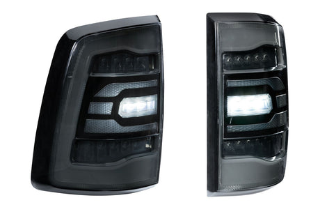 2009-2018 Dodge Ram 1500 2500 HD LED DRL Tri-Beam Projector Facelift Headlights LED headlight kit AutoLEDTech Oracle Lighting Trendz Flow Series RGBHaloKits OneUpLighting Morimoto