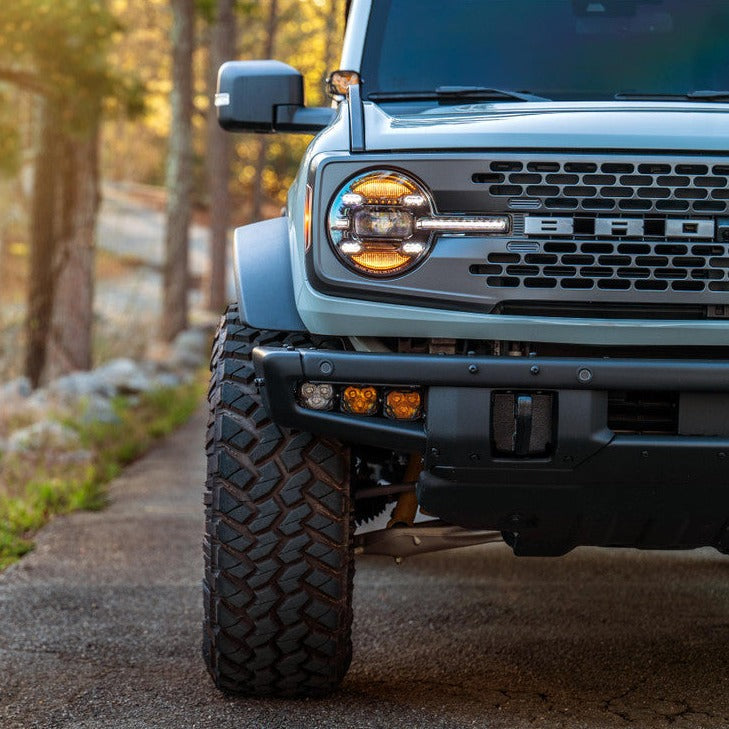 2021-2023+ Ford Bronco 4Banger LED Fog Lights Pods + Bracket Assembly Kit LED headlight kit AutoLEDTech Oracle Lighting Trendz Flow Series RGBHaloKits OneUpLighting Morimoto