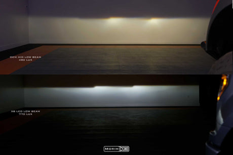 2009-2014 Ford F150/Raptor Amber LED DRL Projector Headlights LED headlight kit AutoLEDTech Oracle Lighting Trendz Flow Series RGBHaloKits OneUpLighting Morimoto
