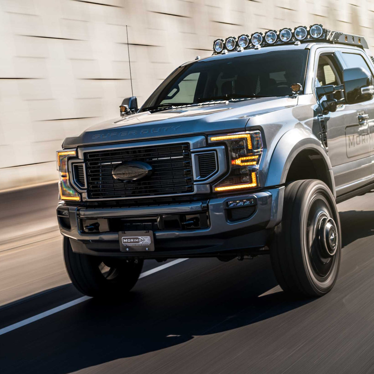 2020-2022 Ford Super Duty F-250/F-350 Amber LED DRL Projector Replacement Headlights LED headlight kit AutoLEDTech Oracle Lighting Trendz Flow Series RGBHaloKits OneUpLighting Morimoto