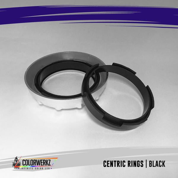 Projector Shrouds (Black/Chrome) LED headlight kit AutoLEDTech Oracle Lighting Trendz Flow Series RGBHaloKits OneUpLighting Morimoto